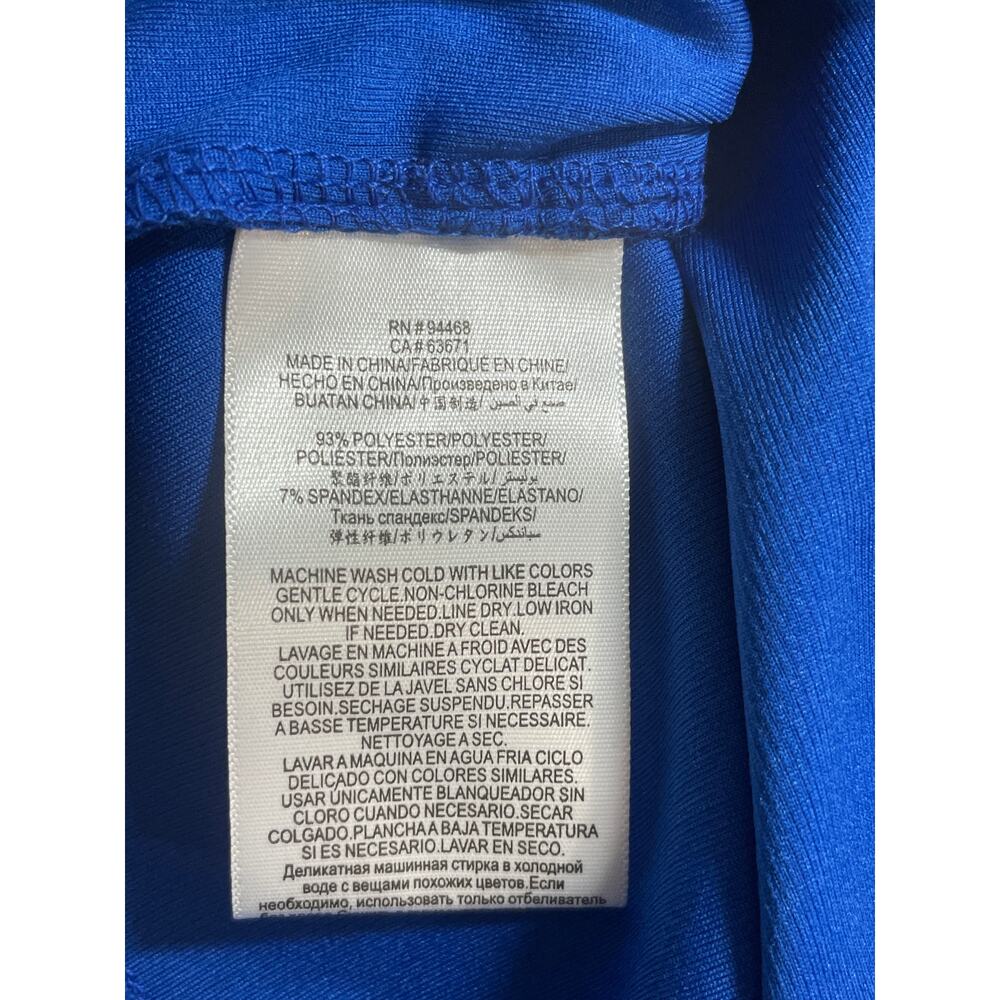 NEW BCBGeneration Womens Blue Knot Twist Front Sleeveless V Neck Crop Tank Top L - Picture 8 of 8